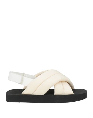 Shop Proenza Schouler Woman Sandals Cream Size 7 Leather, Textile Fibers