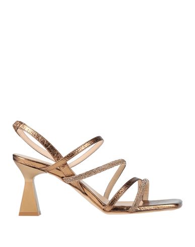 Pregunta Woman Sandals Bronze Size 7 Textile Fibers In Multi