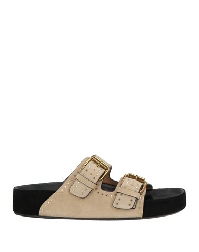 Isabel Marant Woman Sandals Beige Size 5.5 Cow Leather