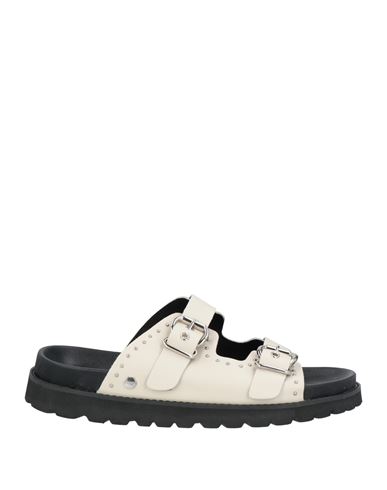 Cult Woman Sandals Off White Size 6 Calfskin In Off White