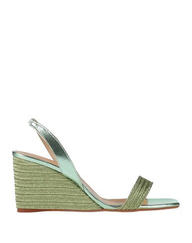 Castaã±er Castañer Woman Espadrilles Light Green Size 7.5 Textile Fibers