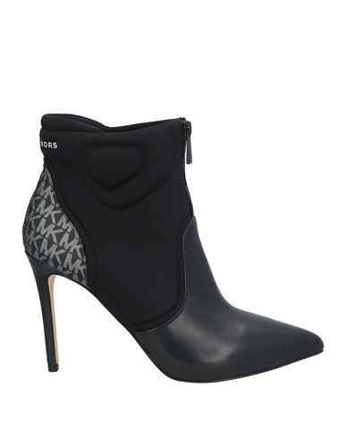 Michael Michael Kors Woman Ankle Boots Black Size 9 Cow Leather In Black