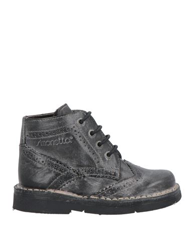 SIMONETTA SIMONETTA TODDLER BOY ANKLE BOOTS CHARCOAL SIZE 9.5C LEATHER 
