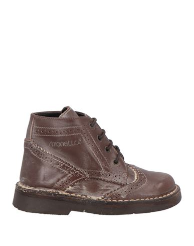 Simonetta Toddler Boy Ankle Boots Brown Size 10c Leather In Brown