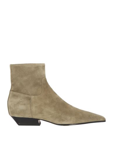 Khaite The Marfa 25mm Suede Ankle Boots In Sage Green