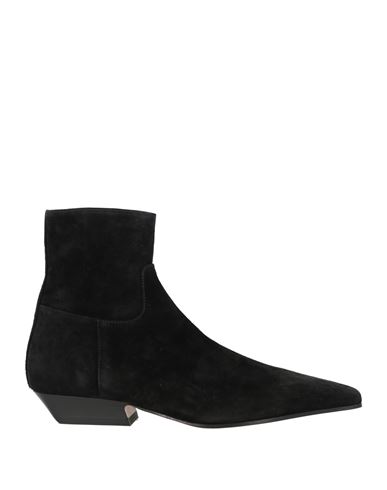 Khaite Woman Ankle Boots Black Size 8 Leather In Black