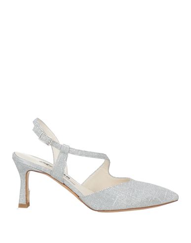 Melluso Woman Pumps Silver Size 4 Textile Fibers