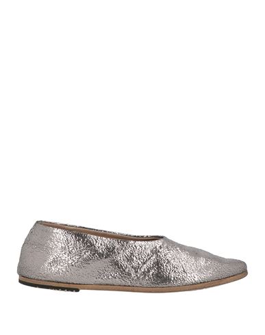 Marsèll Woman Ballet Flats Gunmetal Size 6 Calfskin In Gray