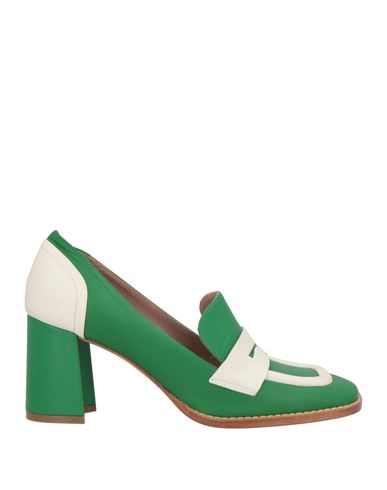 Cheville Woman Pumps Light Green Size 8 Leather In Green