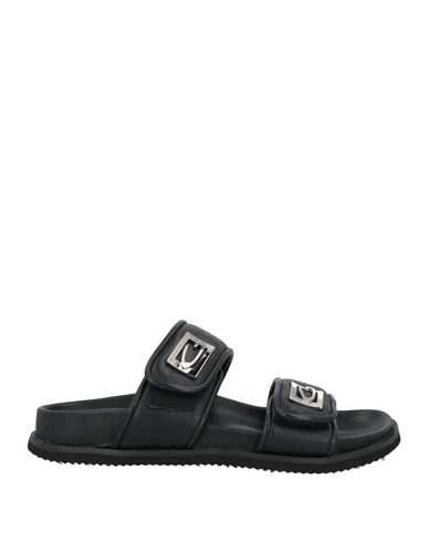Alberto Guardiani Woman Thong Sandal Black Size 7 Leather In Black
