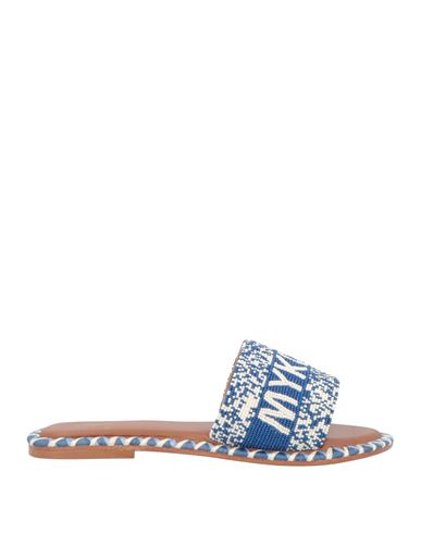 De Siena Woman Sandals Blue Size 10 Textile Fibers