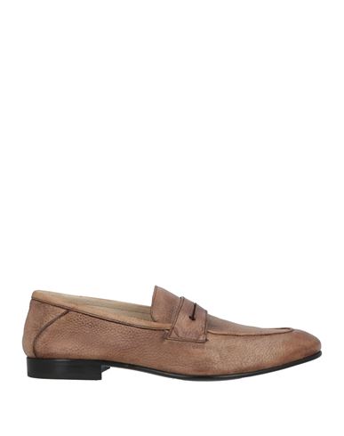 Fabi Man Loafers Light Brown Size 7 Leather