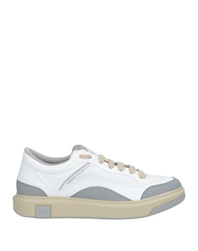 Armani Exchange Man Sneakers White Size 8.5 Polyester In White