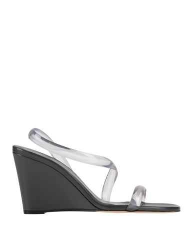 Ilio Smeraldo X Claire Rose Plexiglass Wedge Sandals In Transparent