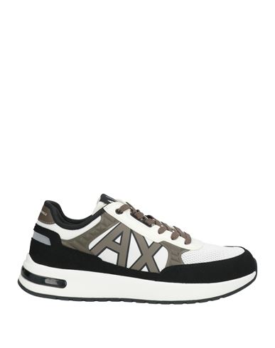 Armani Exchange Man Sneakers Black Size 8 Polyurethane In Black