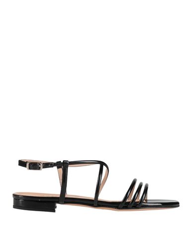 Bailly Woman Sandals Black Size 6 Textile Fibers In Black
