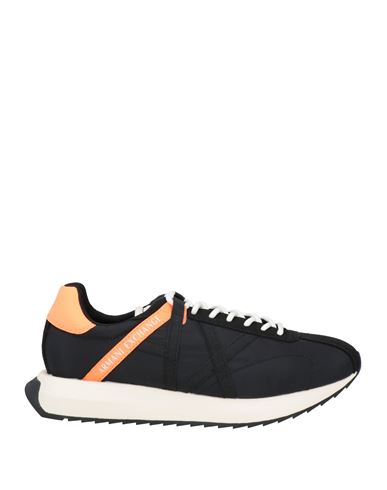 Armani Exchange Man Sneakers Black Size 12 Polyamide, Elastane, Polyurethane In Black