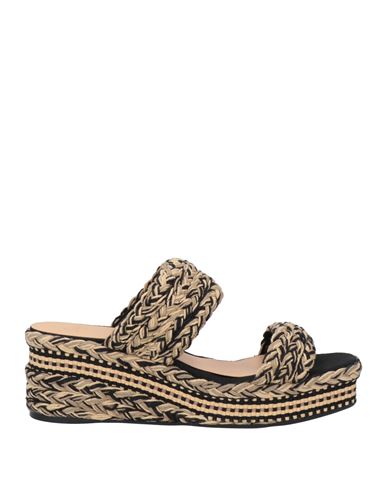 Shop Castaã±er Castañer Woman Espadrilles Black Size 6 Textile Fibers
