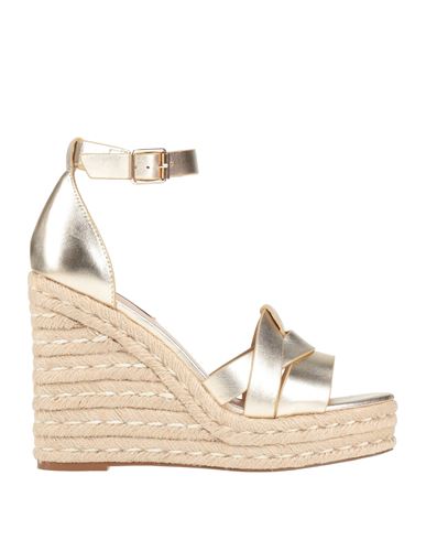 Steve Madden Woman Espadrilles Gold Size 7.5 Leather