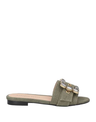 Roberto Festa Fade Denim Slides In Green