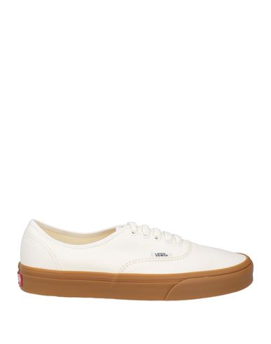 Vans Man Sneakers Ivory Size 9 Textile Fibers In White