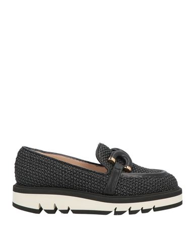 ROBERTO FESTA ROBERTO FESTA WOMAN LOAFERS BLACK SIZE 7 TEXTILE FIBERS 