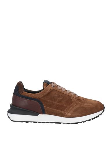 Hackett Man Sneakers Camel Size 9 Leather In Beige