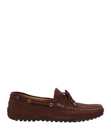 Hackett Man Loafers Chocolate Brown Size 7 Leather In Brown