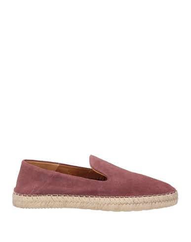 Hackett Man Espadrilles Mauve Size 10 Leather In Purple
