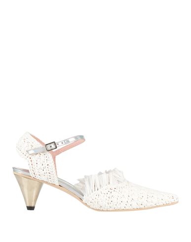 Ras Woman Pumps White Size 7 Natural Raffia In White