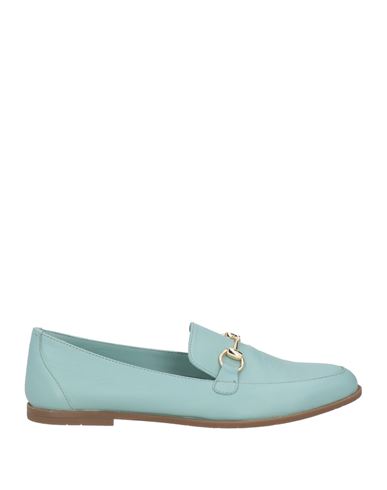 Carpe Diem Woman Loafers Sky Blue Size 11 Leather In Blue