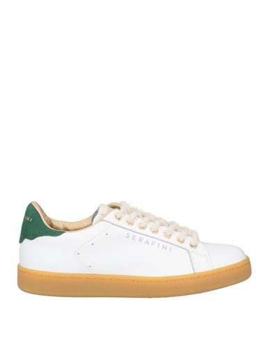 Serafini Woman Sneakers White Size 7 Leather