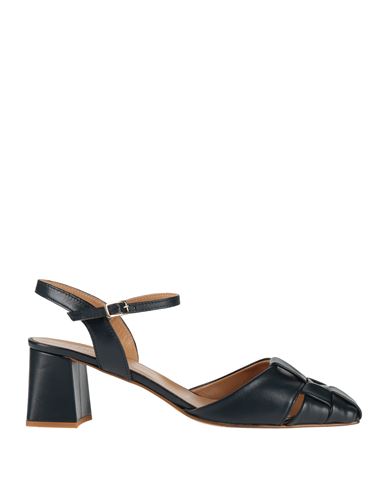 Massimo Baldi Woman Pumps Navy Size 6 Leather In Navy