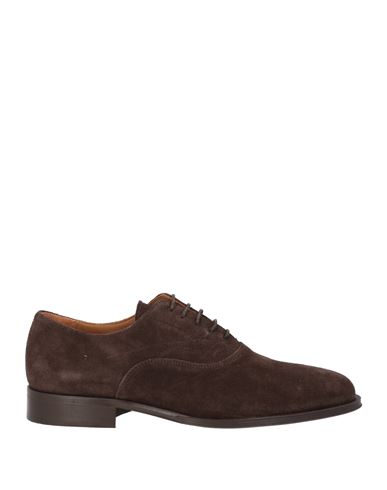 Hackett Man Lace-up Shoes Dark Brown Size 8 Leather In Brown