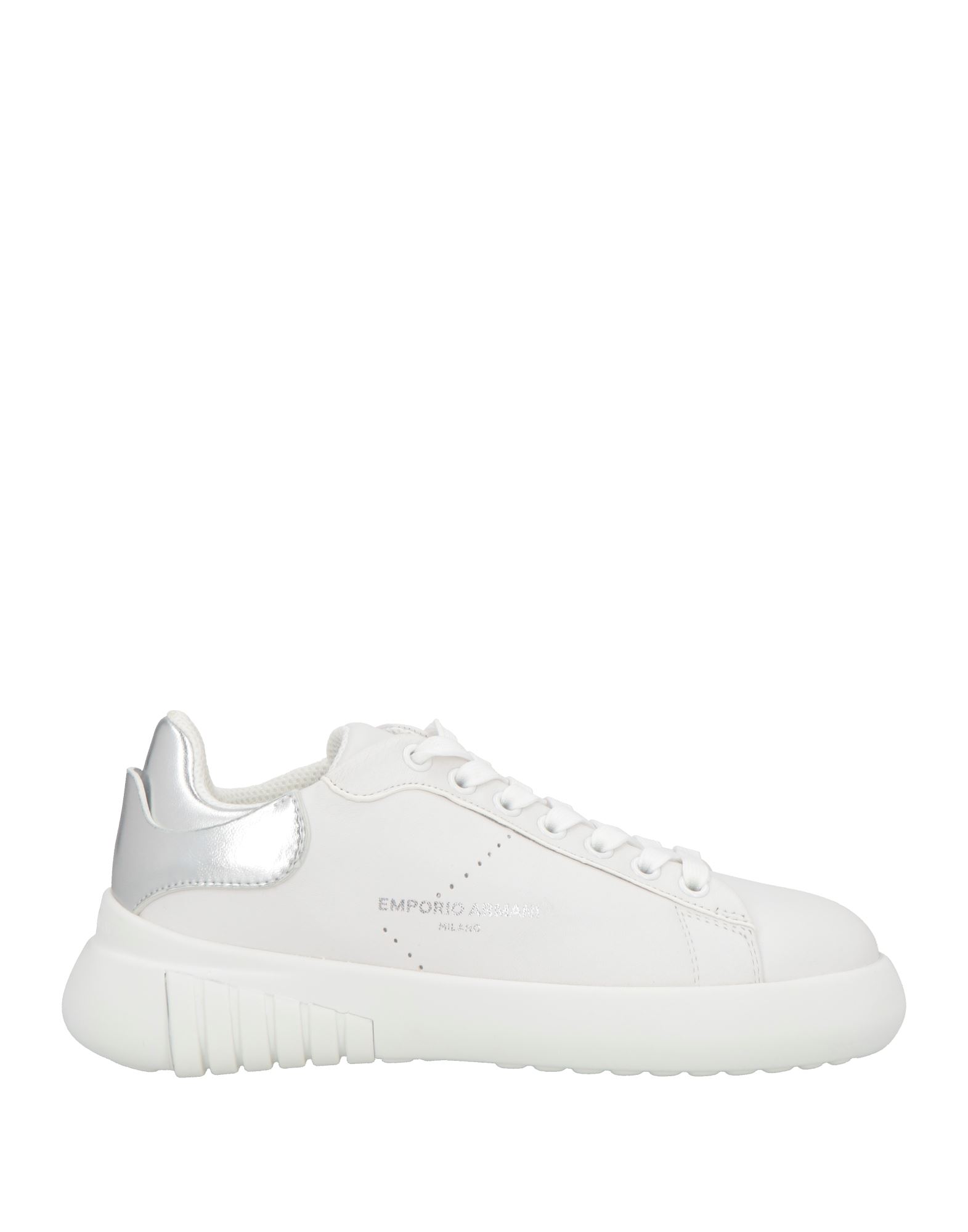 Emporio Armani スニーカー 白 合成皮革 レディース 靴