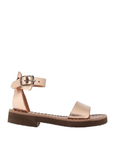 Deran 1888 Newborn Girl Sandals Copper Size 9.5c Leather In Orange