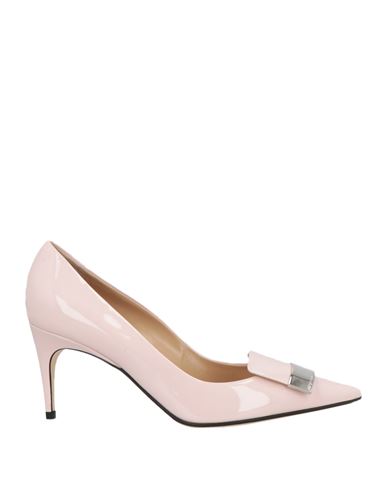 Sergio Rossi Woman Pumps Pink Size 5.5 Leather In Pink