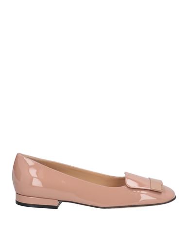 Sergio Rossi Woman Loafers Light Brown Size 8 Leather
