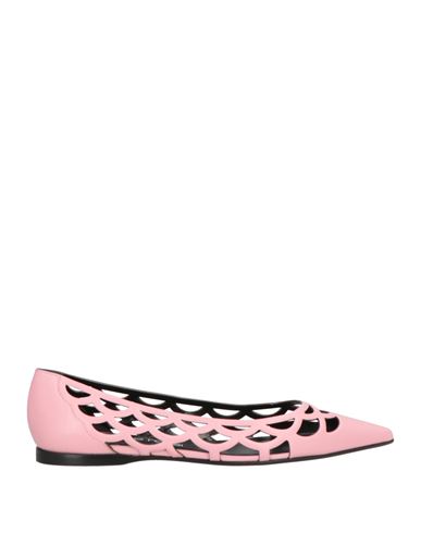 Sergio Rossi Woman Ballet Flats Pink Size 8 Leather In Pink
