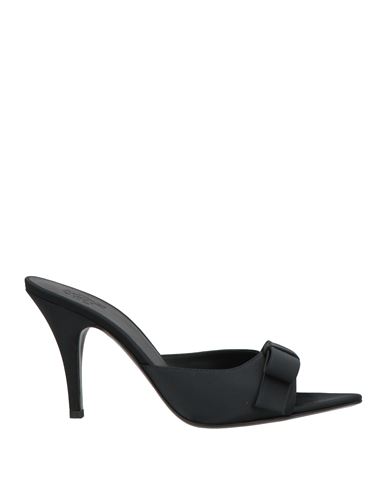 Gia Borghini Woman Sandals Black Size 8 Textile Fibers In Black