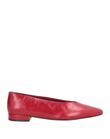 Jeffrey Campbell Woman Ballet Flats Red Size 7 Leather In Red
