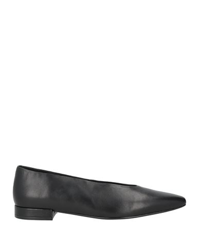 Jeffrey Campbell Woman Ballet Flats Black Size 7 Leather In Black