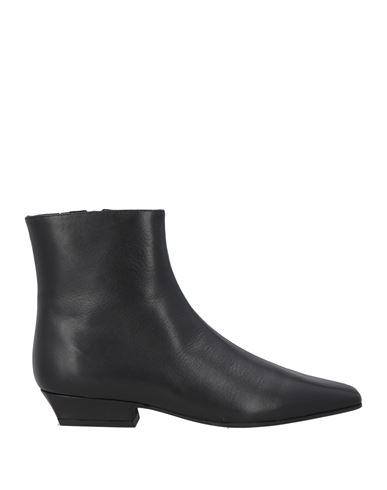 Jeffrey Campbell Woman Ankle Boots Black Size 7 Leather In Black