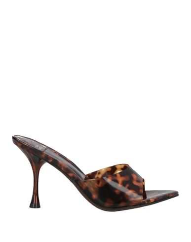 Jeffrey Campbell Agent High-heel Dress Mules In Brown