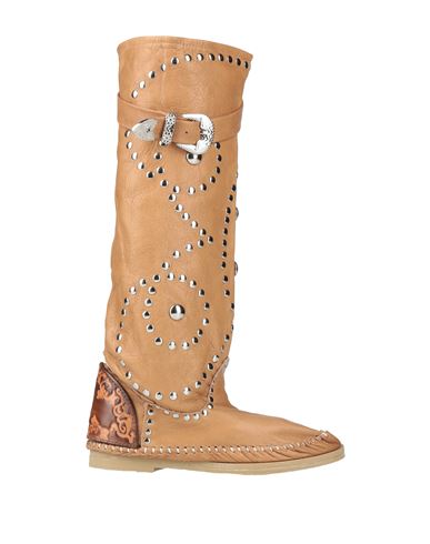 L' Artigiano Di Riccione Woman Boot Camel Size 5 Leather In Sand