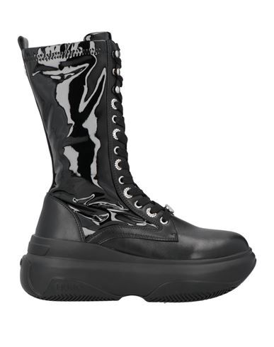 LIU •JO LIU •JO LEONIE HANNE X LIU •JO WOMAN ANKLE BOOTS BLACK SIZE 7 LEATHER 