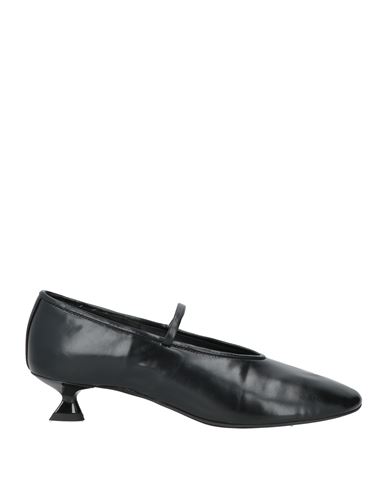 Jeffrey Campbell Woman Pumps Black Size 7 Leather In Black