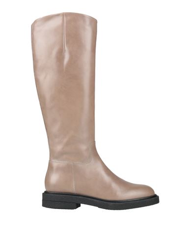 Carmens Woman Boot Taupe Size 11 Leather In Gray