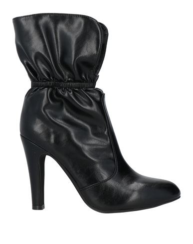 Jeffrey Campbell Woman Ankle Boots Black Size 7 Leather In Black