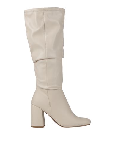 Steve Madden Woman Boot Off White Size 8 Leather In Off White